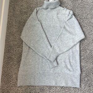 H&M Gray Turtleneck Sweater Dress